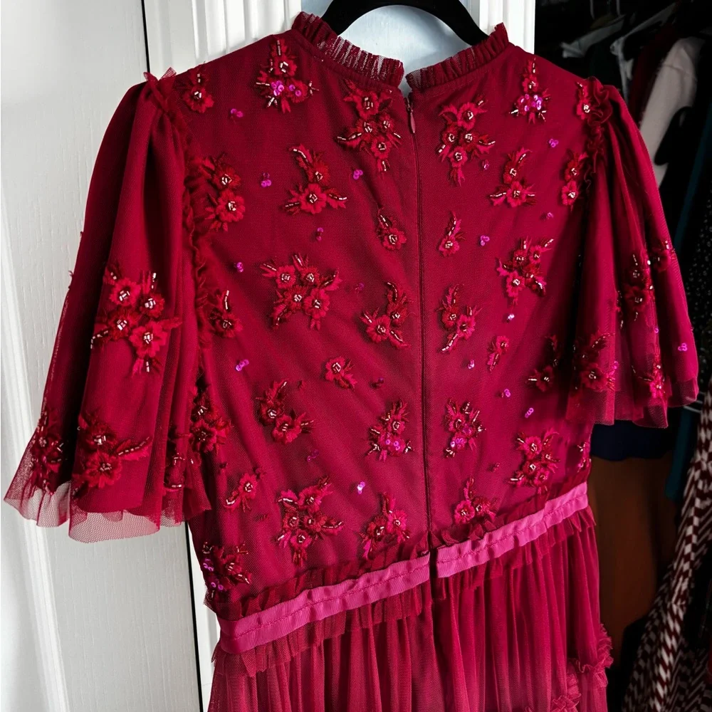 Ivy City Co Red Anastasia Dress Size Small - Picture 10 of 13